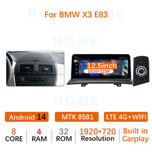 Reproductor Multimedia para Auto Android 14 de 10.25\"/12.5\" con MTK 8581 para BMW X3 <span class=keywords><strong>E83</strong></span> 2004-2009, Carplay Inalámbrico, Navegación GPS - Product Image 4