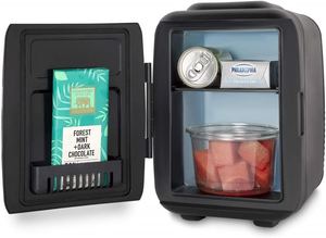 Mini <span class=keywords><strong>nevera</strong></span> <span class=keywords><strong>retro</strong></span> de 4 litros para oficina, escritorio de casa, <span class=keywords><strong>nevera</strong></span> de maquillaje para exteriores, refrigerador de belleza profesional de tamaño pequeño - Product Image 4