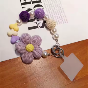 Amigurumi uncinetto <span class=keywords><strong>portachiavi</strong></span> fiori divertente <span class=keywords><strong>maglia</strong></span> filato di lana fiore <span class=keywords><strong>portachiavi</strong></span> in acrilico ciondoli catena del telefono ciondolo Bagpack - Product Image 6