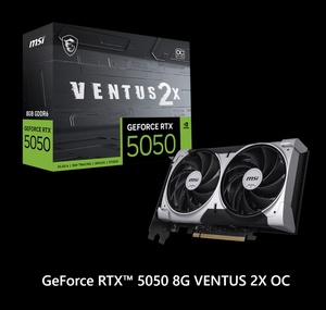 Nueva Tarjeta Gráfica <span class=keywords><strong>MSI</strong></span> RTX5050 8G VENTUS 2X OC para Juegos con Ventilador de Refrigeración para Escritorio - Product Image 2