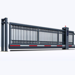 <span class=keywords><strong>Portail</strong></span> <span class=keywords><strong>coulissant</strong></span> cantilever dissimulé en alliage d'aluminium, double <span class=keywords><strong>portail</strong></span> automatique personnalisé pour l'entrée de l'usine - Product Image 6