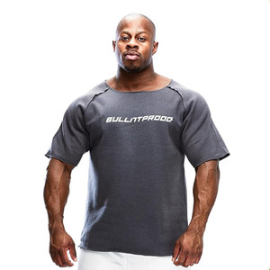 MUSCLE GYM <span class=keywords><strong>Camiseta</strong></span> de entrenamiento de gimnasio para hombre 100% algodón Terry Knitted Character Transpirable Regular Fit Levantamiento de pesas Fitness Rag Top - Product Image 1
