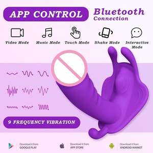 <span class=keywords><strong>2025</strong></span> Best Verkopende App Draadloze Bediening Vrouw Slip-Draagbare Vibrator Dildo 9 Frequentie Anale Vlinder Vibrator - Product Image 2