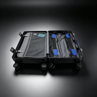 Valise résistante aux chocs en fibre de carbone véritable, approuvée par la TSA, durable, coque rigide, idéale pour les voyages d'affaires et les voyages en plein air