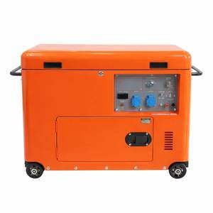 Générateur super silencieux insonorisé de 4,5 kW - Alimentation monophasée et triphasée pour la construction et l'usage domestique - Product Image 1