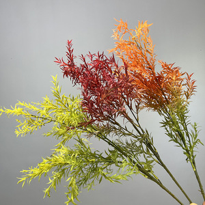 L-012 Plantes artificielles hautement réalistes : Fougères, Asperges, <span class=keywords><strong>Feuilles</strong></span> de Romarin – Lot de plusieurs pièces pour décoration murale intérieure et mariages - Product Image 4