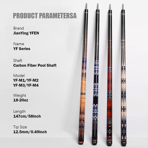 YFen Carbon Fiber Shaft Black Technology Handmade 11.5mm/12.5mm Tip 3/8*9 Joint Billiard <b>Pool</b> Cue <b>Stick</b> - Product Image 2