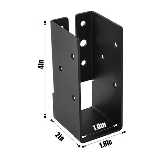 Hidden Beam Support Bracket Keel Hanger Outdoor Flange Bracket Crossbeam Handrail Fence Reinforcement <b>Plate</b> - Product Image 1