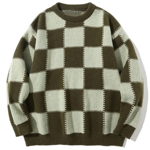 Pull à col rond pour homme SUPREX ENTERPRISES, style pêcheur, hiver, manches longues, fermeture à un bouton, matière acrylique/nylon/laine, taille plus - Product Image 1