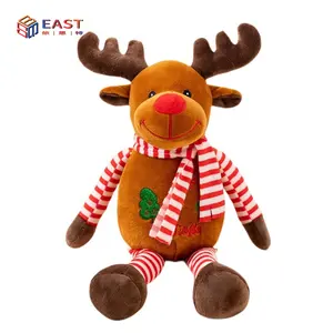 Cute Deer Santa Claus Snowman Children Stuffed Decoration Reindeer Doll Christmas Animal Plush Toy