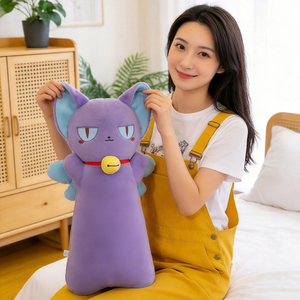 Almohada de Peluche con Forma de Cara de Gato Abstracta, Almohada Larga y Divertida para Dormir y Abrazar, Venta al por Mayor y al Detal, Decoración para Habitaciones - Product Image 4