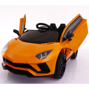 Coche de juguete eléctrico de 4 ruedas 12V7 para niños, Control remoto con batería y asiento de cuero, juego al aire libre para bebés - Product Image 1