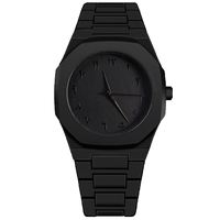 Jam Tangan Quartz Pasangan Model Oktagon Sederhana Modis dengan Tali Plastik Berbagai Warna dan Angka Arab, Laris Terjual