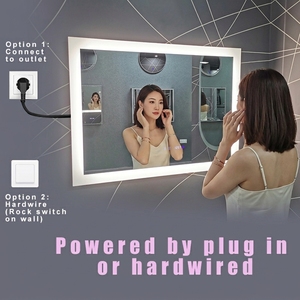 Espejo de Baño LED Moderno de 48X36 Pulgadas con Certificación UL, Montado en la Pared, con <span class=keywords><strong>3</strong></span> Colores Antivaho, Espejo de Vanidad para Baño, Venta al por Mayor de Fábrica - Product Image 5