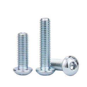 China Factory WANGXUAN Brand Carbon Steel Zinc Plated Full Thread Grade 10 9 Metric Hexagonal <b>Socket</b> Pan Button Head Screw Bolt - Product Image 1