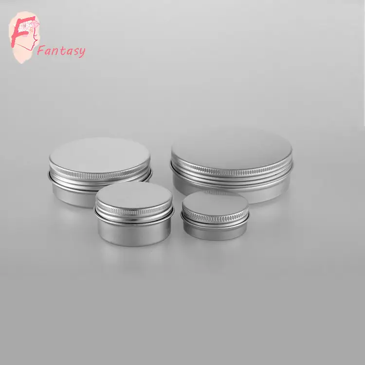 15ML 30ML 50ML 100ML Kemasan Jar Krim Aluminium, Wadah Jar Bubuk, Botol Kosmetik dengan Mulut Besar