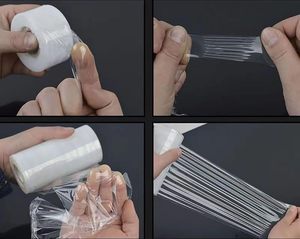 Cinta de injerto biodegradable ecológica de 200 m de longitud, membrana de injerto, cinta de sujeción para jardinería, cinta de injerto de PE, película de embalaje. - Product Image 2