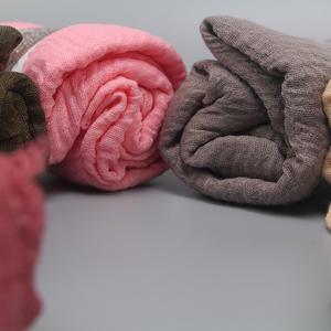 Pañuelo de algodón arrugado para mujer, Hijab musulmán, tamaño 180x90, estolas plisadas, 40 - Product Image 4