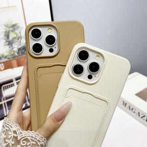 <span class=keywords><strong>Coque</strong></span> de Téléphone en Silicone Multi-Couleur avec Cordon, Fente pour Carte et Dragonne pour <span class=keywords><strong>iPhone</strong></span> 16 15 14 13 12 <span class=keywords><strong>11</strong></span> Pro Max Plus - Product Image 4