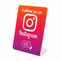 Aumente Rápidamente el Número de Suscriptores a sus Comentarios con Nuestro Soporte NFC para Reseñas de Trustpilot, Soporte NFC de 3x4 Pulgadas para Instagram para Negocios