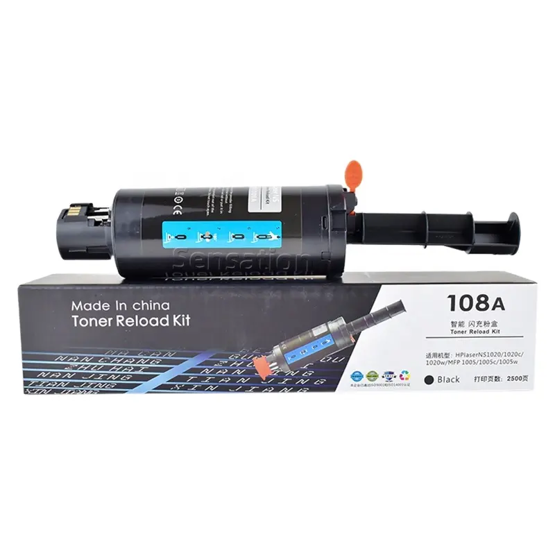 Sensasi kartrid toner kompatibel untuk HP1108A 108A Laser NS1020 NS1020c NS1020w 1020 MFP 1005 1005c 1005w mesin Printer
