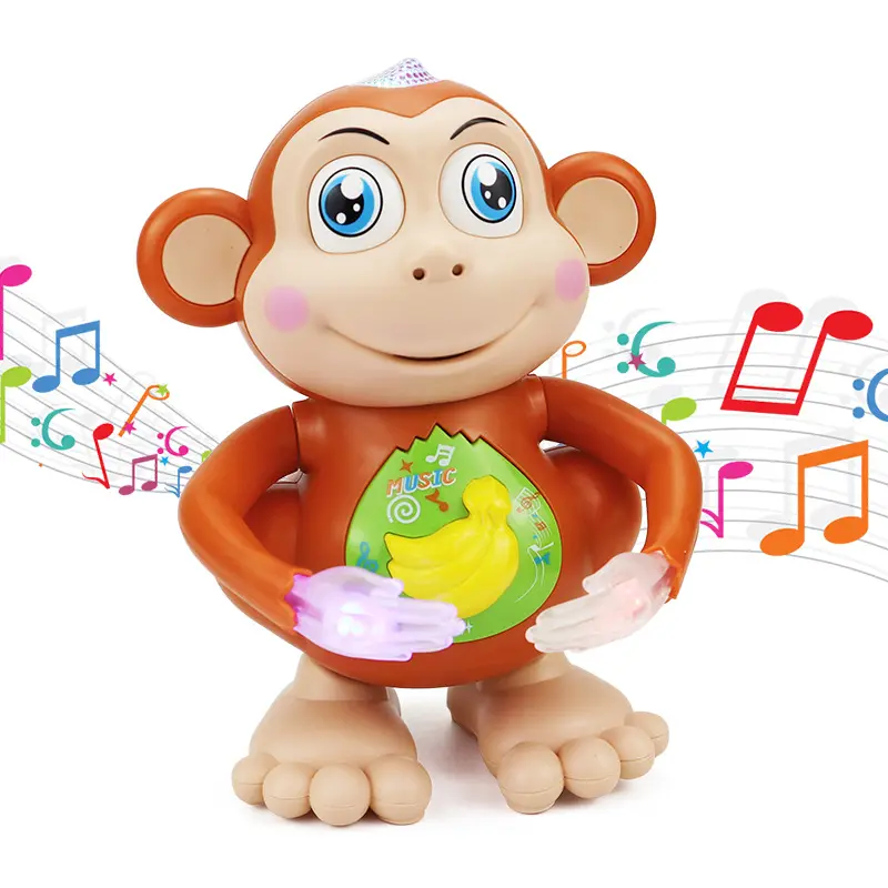 Andere elektrische linke und rechte gehende leichte Musik interaktives Anime-Spielzeug, das Affen spielzeug tanzt