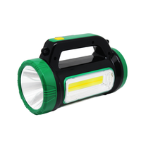 Lampe de poche d'urgence LED portable avec projecteur COB 3W projecteur charge solaire sortie USB lumière rechargeable portable