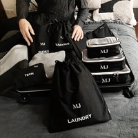 Ginzeal Sacs de voyage Bagages Sac de voyage Ensemble Pliable Coton Organisateur de voyage Sac Ensemble 8pcs Ensembles Compression Emballage Cubes