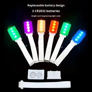 Gelang LED <span class=keywords><strong>Remote</strong></span> <span class=keywords><strong>Control</strong></span> Terprogram <span class=keywords><strong>2</strong></span> LED Logo Kustom Gelang Pesta Konser Lampu Band - Product Image 3
