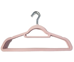 Lot de 30 cintres en velours floqué à un seul niveau, antidérapants et robustes, avec barre <span class=keywords><strong>porte</strong></span>-cravate, pour salle de bain - Product Image 5