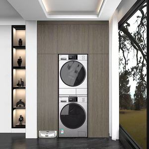 <span class=keywords><strong>Mobile</strong></span> per Lavanderia <span class=keywords><strong>con</strong></span> Lavatrice Integrata, Design Popolare, Grande Capacità di Stoccaggio e Organizzazione - Product Image 1
