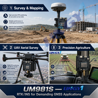 Modules GPS Intégrés UM980/UM981/UM982 avec BDS GPS GLONASS Galileo QZSS, RTK/INS Plein Système Pleine Fréquence pour le Positionnement