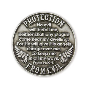 Arcángel St Michael Challenge Coin Antique Silver Plated Protection Souvenir Moneda conmemorativa coleccionable - Product Image 3