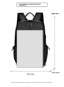 Sac à dos décontracté Oxford léger et souple, grande capacité multicouche, avec port USB, pour l'école, le <span class=keywords><strong>sport</strong></span> et les affaires, imperméable - Product Image 6