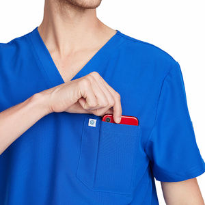 Conjunto de uniforme de Hospital para hombre, ropa personalizada con cuello en V, ecológica, para enfermeras - Product Image 4