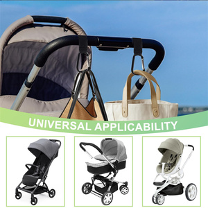 2 Pack Non-Slip Stroller <b>Clips</b> and <b>Hooks</b> Adjustable Stroller Carabiner <b>Clip</b> <b>Hooks</b> for Bike Scooter Wheelchair - Product Image 6