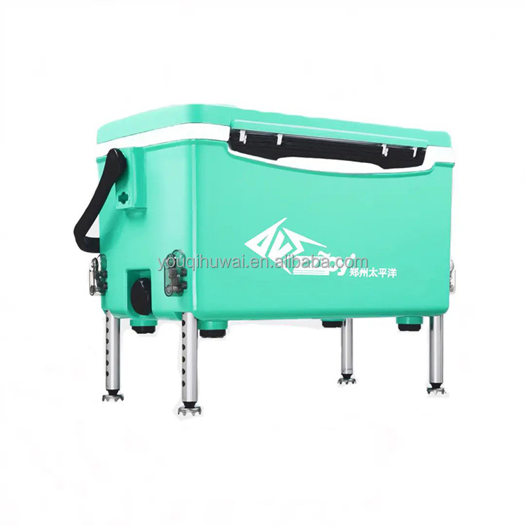 Factory Light Weight Large Capacity Multifunction Rigid Lifting Leg 29L  Seat Fishing Lure Tackle Storage Box for Stream Lake Use
