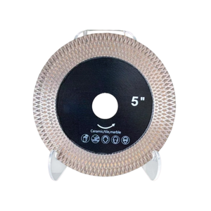 Lame diamantée turbo en maille frittée <span class=keywords><strong>de</strong></span> 125 mm pour la découpe <span class=keywords><strong>de</strong></span> carreaux, sans éclats, utilisation à sec ou humide pour le marbre et la céramique - Product Image 1