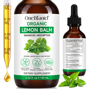 OneBtanicl 60ml Natural Organic <span class=keywords><strong>Lemon</strong></span> <span class=keywords><strong>Balm</strong></span> Folha Extrato Líquido Suplementos Private Label <span class=keywords><strong>Lemon</strong></span> <span class=keywords><strong>Balm</strong></span> Drops para Immune Boost - Product Image 2