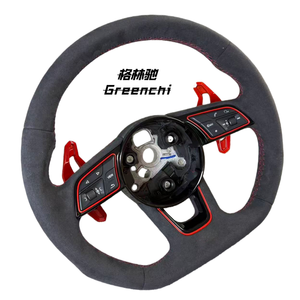 พวงมาลัย Alcantara แบบเต็มสำหรับรถ Audi A3 <span class=keywords><strong>A4</strong></span> A6 RS5 S3 (8V <span class=keywords><strong>B9</strong></span> C7) - Product Image 3