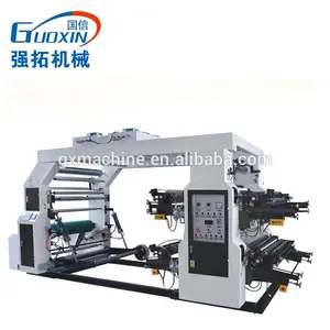 QIANGTUO Good quality roll to roll 4 colors flexo printing machine paper/paper bag flexo printing machine