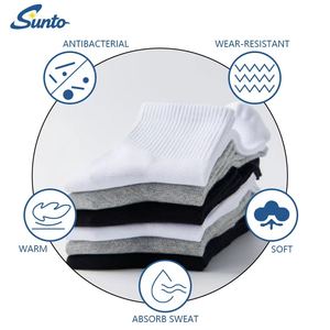 मुफ्त डिजाइन उच्च गुणवत्ता वाले सहज पैर के मोजे कस्टम आरामदायक सांस लेने योग्य खेल दैनिक लोगो मोजे कस्टम - Product Image 3