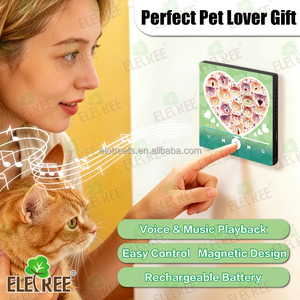 Imán Personalizado para Refrigerador con Música, Regalo <span class=keywords><strong>de</strong></span> Aniversario para Mascotas, Perros y Gatos, Puede Reproducir Canciones, Regalo <span class=keywords><strong>de</strong></span> Navidad para Amantes <span class=keywords><strong>de</strong></span> las Mascotas, Regalo Conmemorativo - Product Image 2