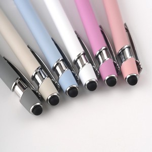 CCH Customized LOGO creative colored metal push-button neutral <b>pen</b> round <b>pen</b> - Product Image 3