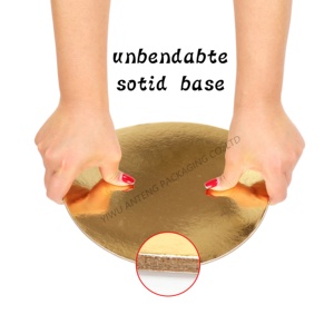 Bán Sỉ Hộp Bánh Cưới Tiệc Sinh Nhật Bánh Ngọt Màu Trắng Tùy Chỉnh 10X10X5 Inch Có Cửa Sổ Và Bảng Bánh Tròn Màu Vàng Kim - Product Image 5