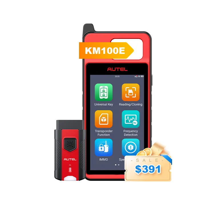 جهاز Autel Km100 Km100e Immo لبرمجة المفاتيح IM508 IM608PRO أدوات أقفال السيارة لجميع المفاتيح المفقودة