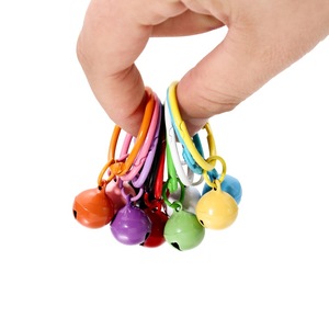 Anneau de 30 mm + Clochette de 14 mm pour porte-clés, accessoires de collier pour animaux de compagnie, pendentifs pour sac à dos, breloques de sac, anneaux d'ouverture, clochettes - Product Image 3