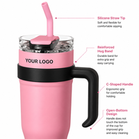 Gobelet isotherme en acier inoxydable de 1200 ml (40 oz) avec poignée, tasse de voyage à double paroi isolée sous vide, tasse à café anti-fuite, OEM/ODM en gros