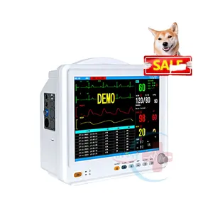 Farklı hayvan BP CO2 fonksiyonu ile veteriner monitör için HC-R003 12.1 inç monitör hayvan ambulans monitörü