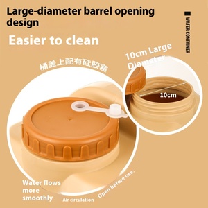 Seau de stockage d'eau rectangulaire pliable en plastique pour l'extérieur, <span class=keywords><strong>20L</strong></span>, <span class=keywords><strong>bidon</strong></span> de camping - Product Image 3